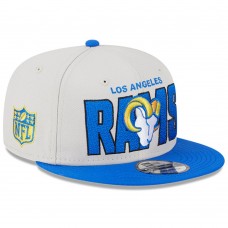 Бейсболка Los Angeles Rams New Era 2023 NFL Draft 9FIFTY Snapback - Stone/Royal