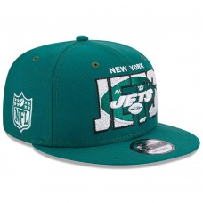 Бейсболка New York Jets New Era 2023 NFL Draft 9FIFTY Snapback - Gotham Green