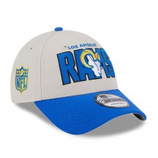 Los Angeles Rams New Era 2023 NFL Draft 9FORTY Adjustable Hat - Stone/Royal