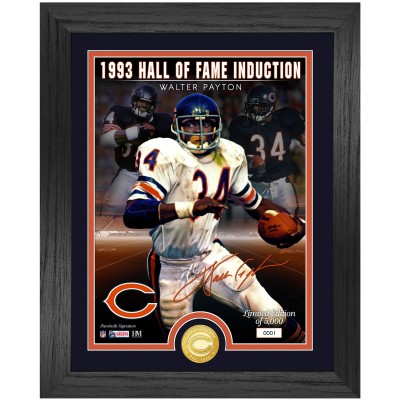 Chicago Bears Walter Payton Highland Mint 13 x 16 Hall of Fame Induction Replica Signature Photo Mint