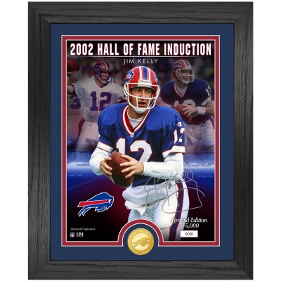 Buffalo Bills Jim Kelly Highland Mint 13 x 16 Hall of Fame Induction Replica Signature Photo Mint