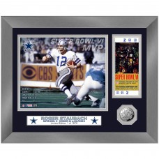Dallas Cowboys Roger Staubach Highland Mint 13 x 16 Super Bowl MVP Ticket Photo Mint