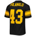 Джерси Pittsburgh Steelers Troy Polamalu Mitchell & Ness Black Legacy Replica