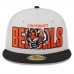 Бейсболка Cincinnati Bengals New Era 2023 NFL Draft On Stage 59FIFTY - Stone/Black