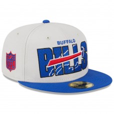 Бейсболка Buffalo Bills New Era 2023 NFL Draft On Stage 59FIFTY - Stone/Royal