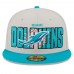 Бейсболка Miami Dolphins New Era 2023 NFL Draft On Stage 59FIFTY - Stone/Aqua