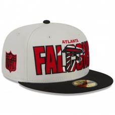 Бейсболка Atlanta Falcons New Era 2023 NFL Draft On Stage 59FIFTY - Stone/Black