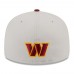 Бейсболка Washington Commanders New Era 2023 NFL Draft On Stage 59FIFTY - Stone/Burgundy