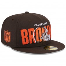 Бейсболка Cleveland Browns New Era 2023 NFL Draft 59FIFTY - Brown
