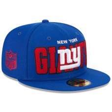 Бейсболка New York Giants New Era 2023 NFL Draft 59FIFTY - Royal