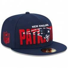 Бейсболка New England Patriots New Era 2023 NFL Draft 59FIFTY - Navy