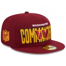 Washington Commanders New Era 2023 NFL Draft 59FIFTY Fitted Hat - Burgundy