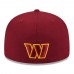 Бейсболка Washington Commanders New Era 2023 NFL Draft 59FIFTY - Burgundy