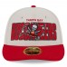 Бейсболка Tampa Bay Buccaneers New Era 2023 NFL Draft Low Profile 59FIFTY - Stone/Red