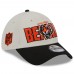 Бейсболка Cincinnati Bengals New Era 2023 NFL Draft 39THIRTY - Stone/Black