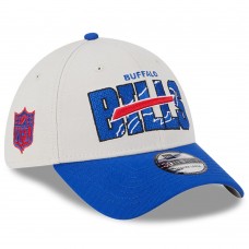 Бейсболка Buffalo Bills New Era 2023 NFL Draft 39THIRTY - Stone/Royal