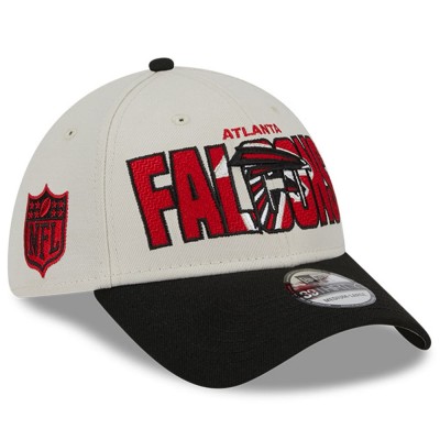 Бейсболка Atlanta Falcons New Era 2023 NFL Draft 39THIRTY - Stone/Black