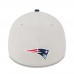 Бейсболка New England Patriots New Era 2023 NFL Draft 39THIRTY - Stone/Navy