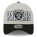 Бейсболка Las Vegas Raiders New Era 2023 NFL Draft 39THIRTY - Stone/Black
