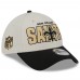 Бейсболка New Orleans Saints New Era 2023 NFL Draft 39THIRTY - Stone/Black