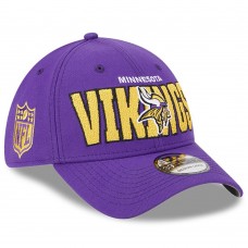 Бейсболка Minnesota Vikings New Era 2023 NFL Draft 39THIRTY - Purple