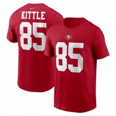 Футболка George Kittle San Francisco 49ers Nike Player Name & Number - Scarlet