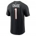 Футболка с номером Ja'Marr Chase Cincinnati Bengals Nike - Black