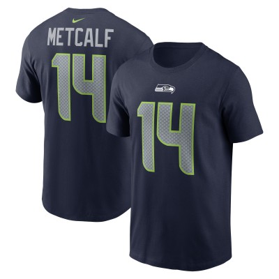 Футболка с номером DK Metcalf Seattle Seahawks Nike - College Navy