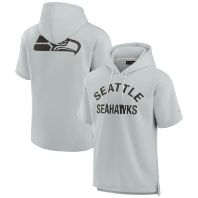 Толстовка Seattle Seahawks Unisex Elements Super Soft Fleece Short Sleeve - Gray