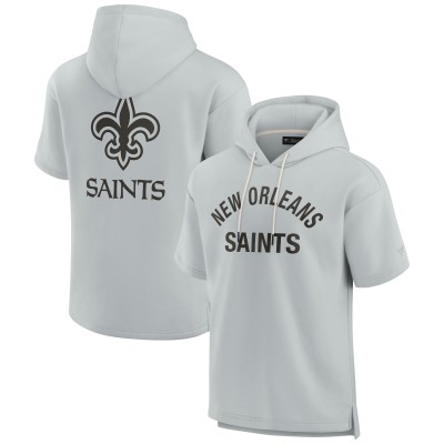 Футболка с капюшоном Unisex New Orleans Saints Fanatics Gray Elements Super Soft Fleece