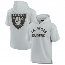 Футболка на молнии Las Vegas Raiders Fanatics Signature Unisex Super Soft Fleece - Gray