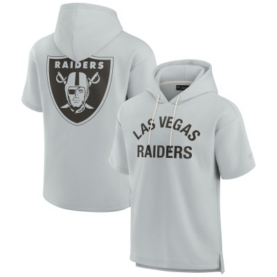 Футболка на молнии Las Vegas Raiders Fanatics Signature Unisex Super Soft Fleece - Gray