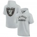Футболка на молнии Las Vegas Raiders Fanatics Signature Unisex Super Soft Fleece - Gray Футболка на молнии Las Vegas Raiders Fanatics Signature Unisex Super Soft Fleece - Gray
