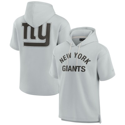 Футболка на молнии New York Giants Fanatics Signature Unisex Super Soft Fleece - Gray
