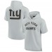 Футболка на молнии New York Giants Fanatics Signature Unisex Super Soft Fleece - Gray