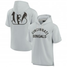 Футболка на молнии Cincinnati Bengals Fanatics Signature Unisex Super Soft Fleece - Gray