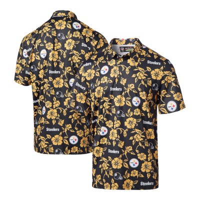 Pittsburgh Steelers Reyn Spooner Black Pua Performance Polo