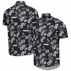 Las Vegas Raiders Reyn Spooner Kekai Button-Up Shirt - Black