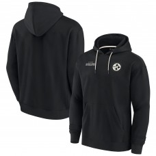 Unisex Pittsburgh Steelers Fanatics Black Elements Super Soft Fleece Pullover Hoodie