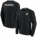 Свитшот с круглым вырезом Las Vegas Raiders Fanatics Signature Unisex Super Soft - Black