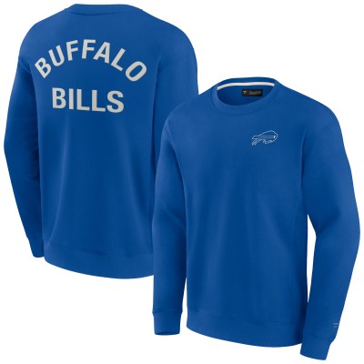 Свитшот с круглым вырезом Buffalo Bills Fanatics Signature Unisex Super Soft - Royal