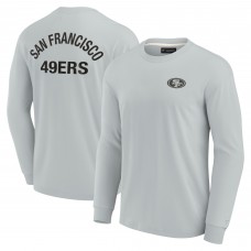 Футболка с длинным рукавом San Francisco 49ers Fanatics Signature Unisex Super Soft - Gray Футболка с длинным рукавом San Francisco 49ers Fanatics Signature Unisex Super Soft - Gray