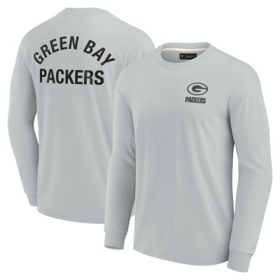 Футболка с длинным рукавом Green Bay Packers Fanatics Signature Unisex Super Soft - Gray