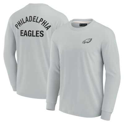 Футболка с длинным рукавом Philadelphia Eagles Fanatics Signature Unisex Super Soft - Gray