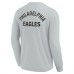Футболка с длинным рукавом Philadelphia Eagles Fanatics Signature Unisex Super Soft - Gray