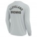 Футболка с длинным рукавом Cleveland Browns Fanatics Signature Unisex Super Soft - Gray