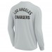 Футболка с длинным рукавом Los Angeles Chargers Fanatics Signature Unisex Super Soft - Gray