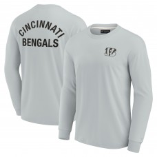 Футболка с длинным рукавом Cincinnati Bengals Unisex Elements Super Soft - Gray Футболка с длинным рукавом Cincinnati Bengals Unisex Elements Super Soft - Gray