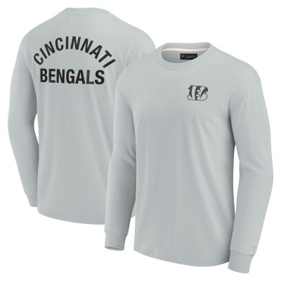 Футболка с длинным рукавом Cincinnati Bengals Unisex Elements Super Soft - Gray