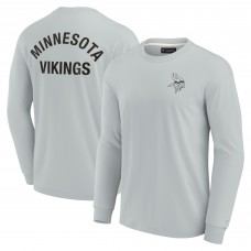 Minnesota Vikings Fanatics Signature Unisex Super Soft Long Sleeve T-Shirt - Gray